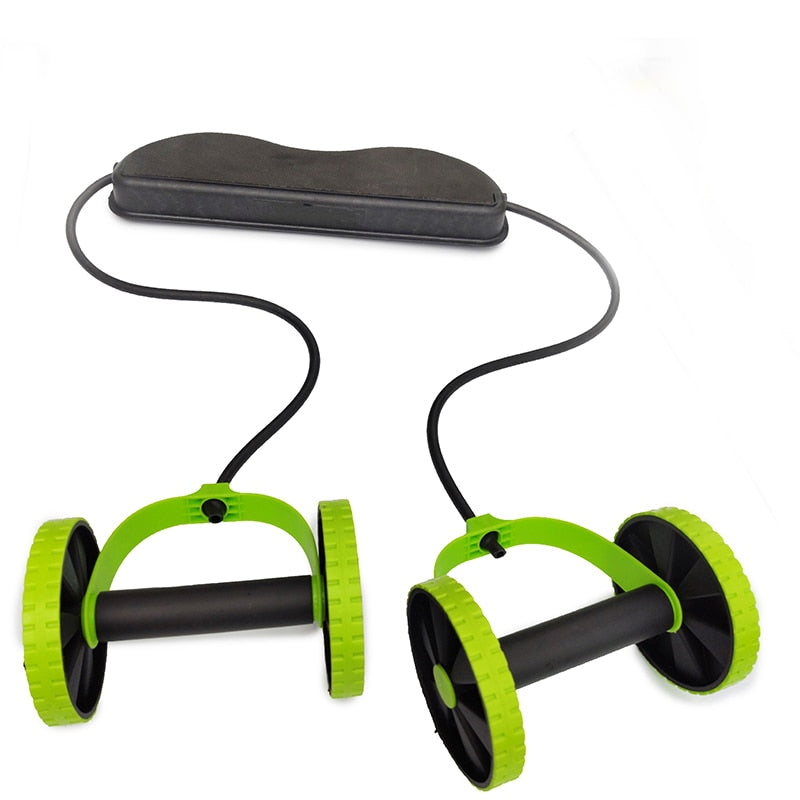 AB Wheels Roller Stretch Elastic Abdominal Resistance Pull Rope Tool AB roller for Abdominal muscle trainer exercise