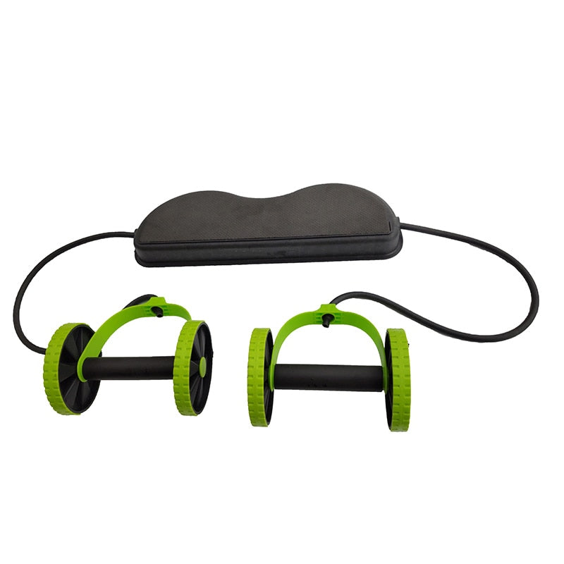 AB Wheels Roller Stretch Elastic Abdominal Resistance Pull Rope Tool AB roller for Abdominal muscle trainer exercise