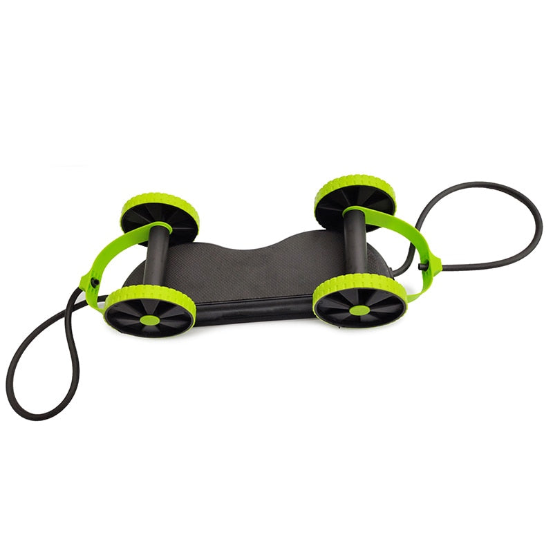 AB Wheels Roller Stretch Elastic Abdominal Resistance Pull Rope Tool AB roller for Abdominal muscle trainer exercise